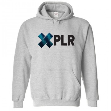 XPLR Classic Unisex Kids and Adults Pullover Hoodie for Vloggers